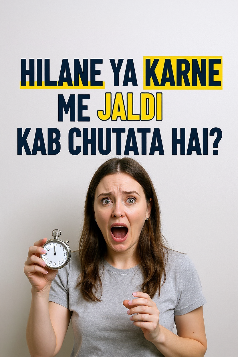 Hilane ya karne me jaldi kab chutata hai?