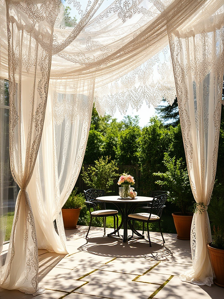 Backyard Patio Curtain Ideas