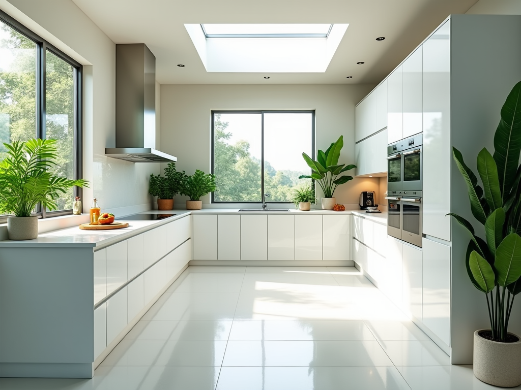 Tropical Vibes in an Ultra-Modern Kitchen