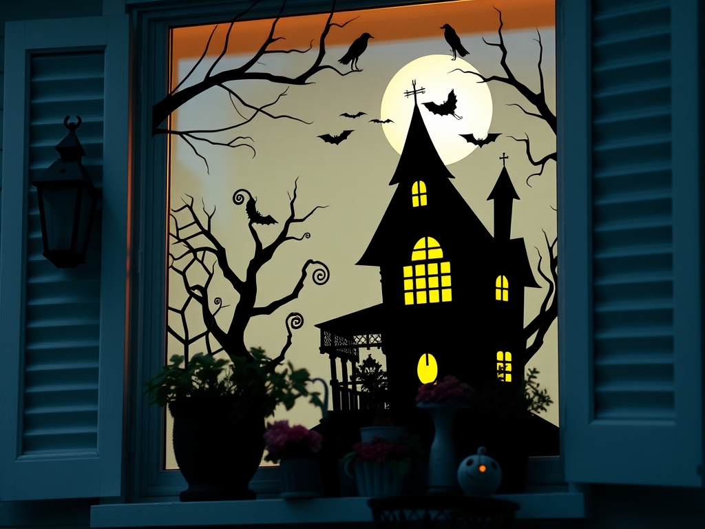 Image for Haunted House Silhouette: