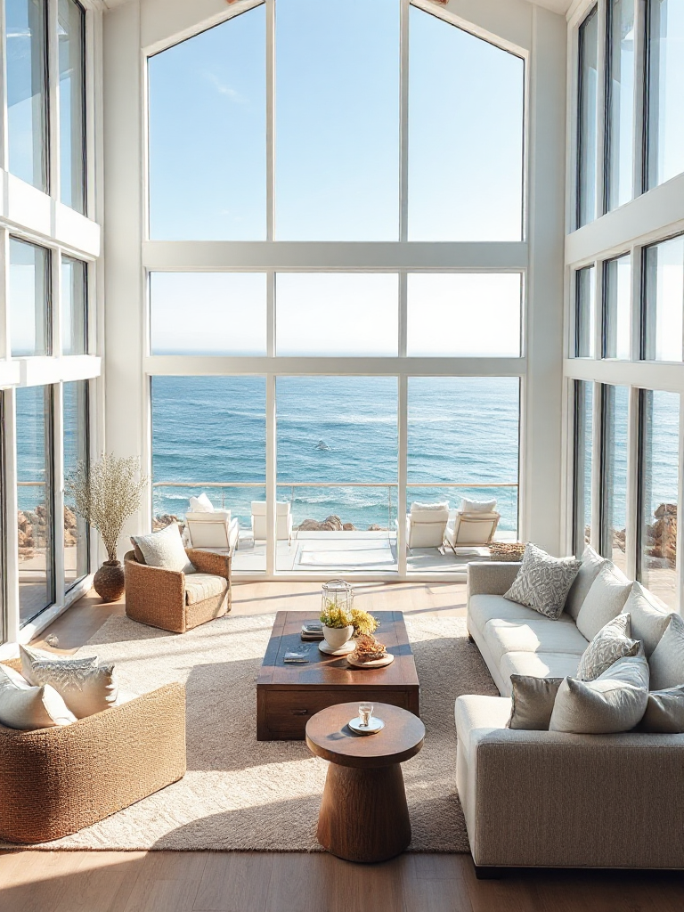 Breathtaking coastal living room ideas