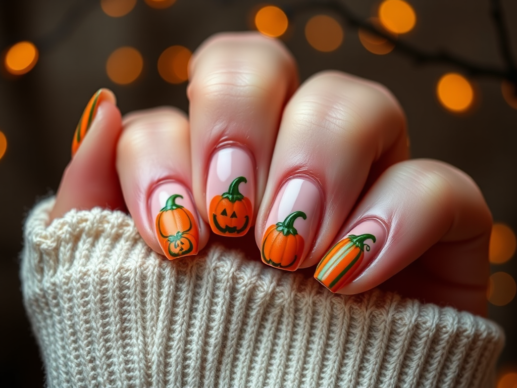 Image for Cute Pumpkin Nails: