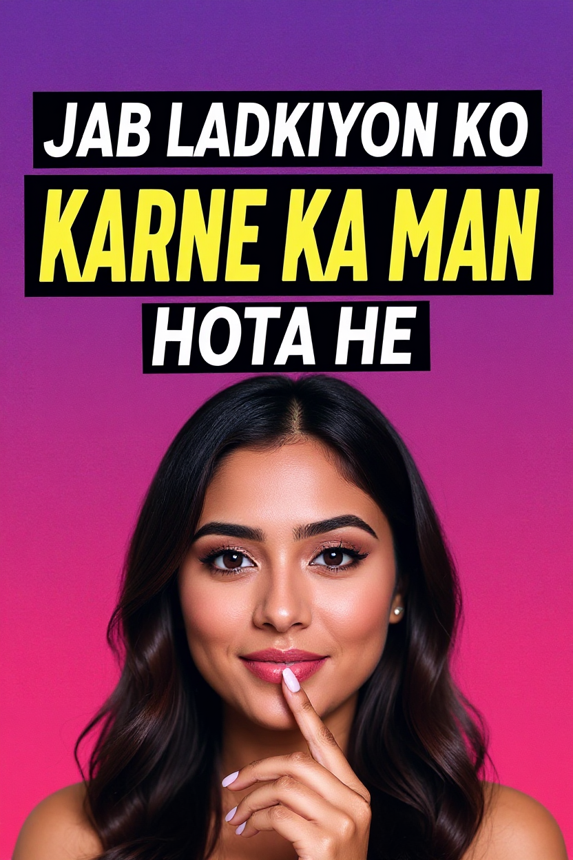 Jab ladkiyon ko karne ka man hota he