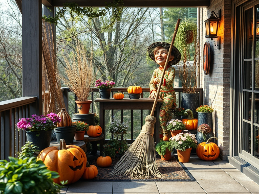 Image for Witch's Broomstick Display