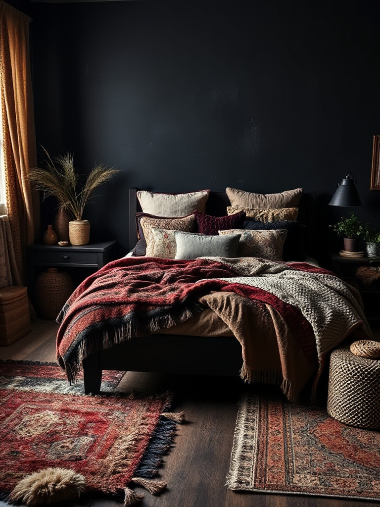 Dark Boho Bedroom Ideas