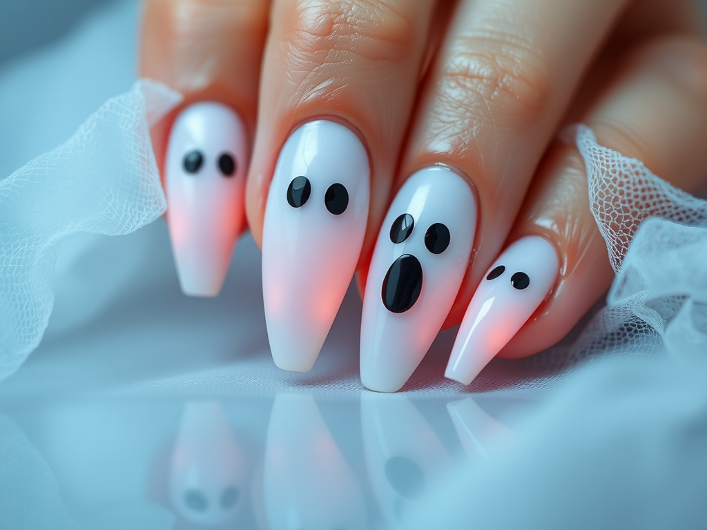 Image for Spooky Ghost Nails: