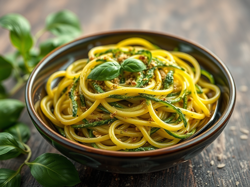 Image for Zucchini Noodles with Pesto Sauce: