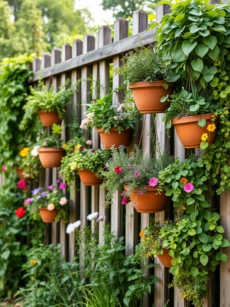 Boho Garden Fence Ideas