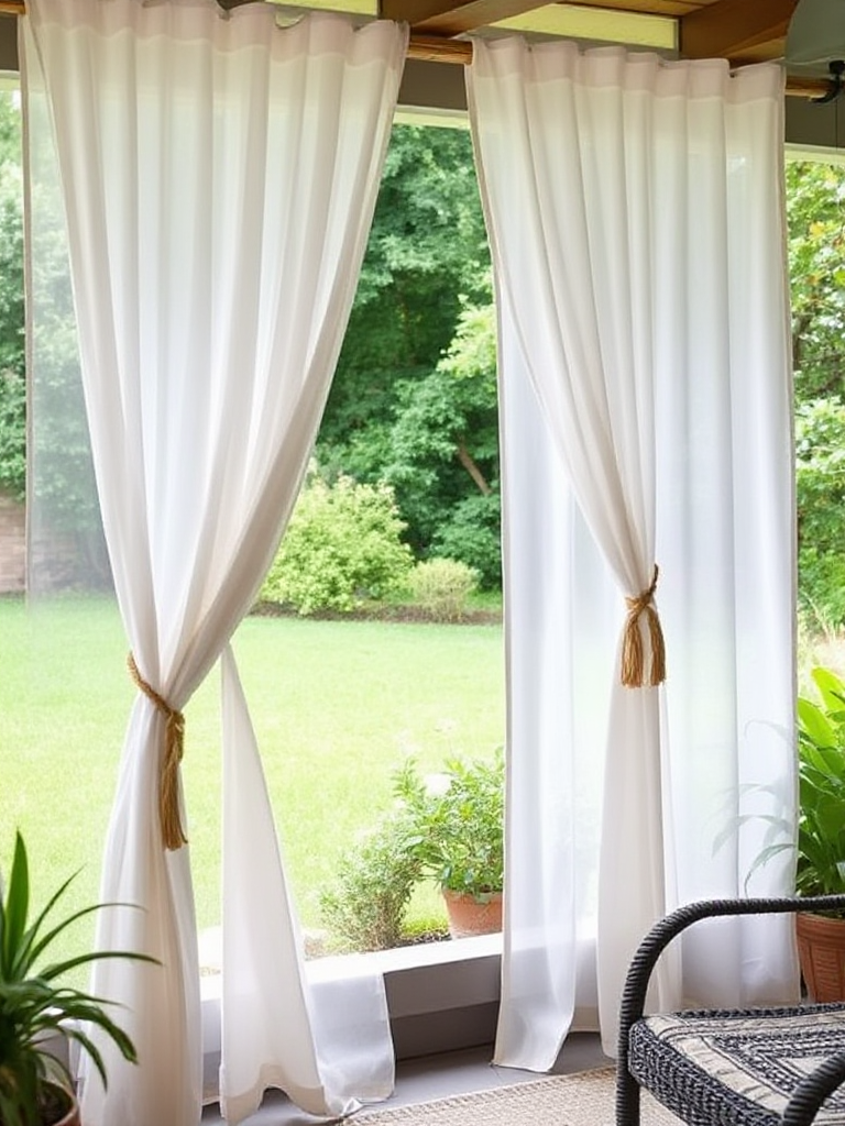 Backyard Patio Curtain Ideas