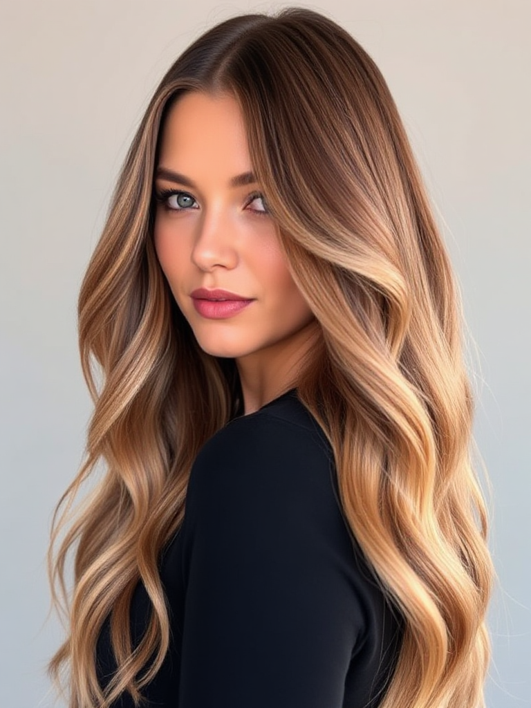 Long Hair with Highlights