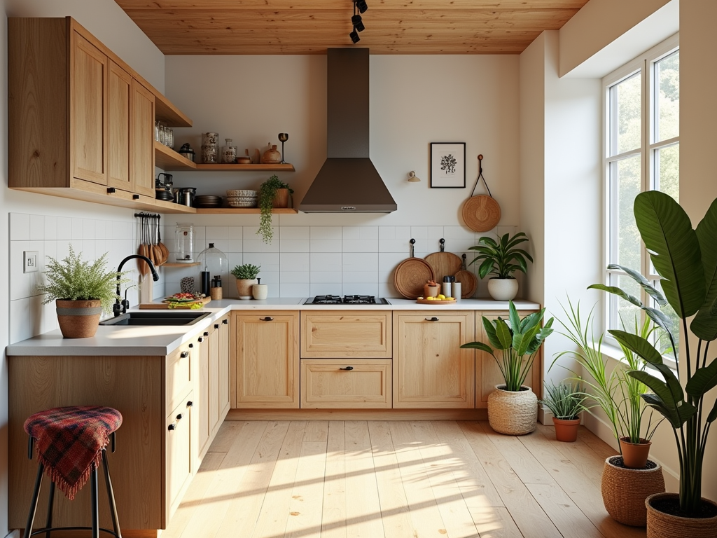 Embrace Scandinavian Elegance: Bohemian Light Wood Kitchens