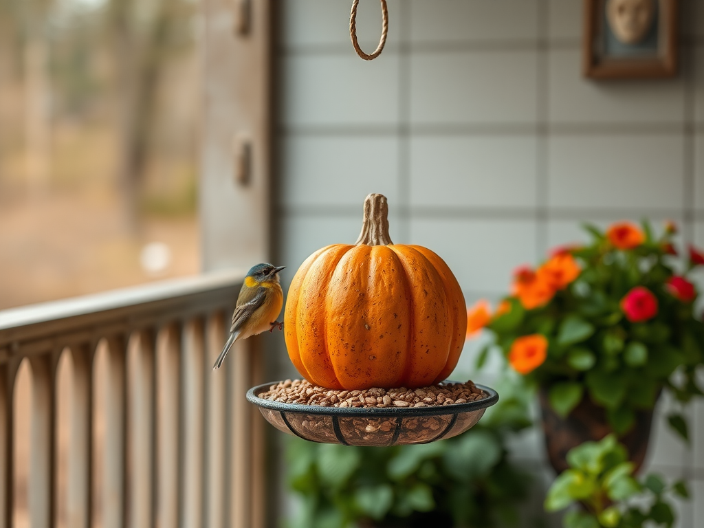 Image for Pumpkin Seed Bird Feeder: