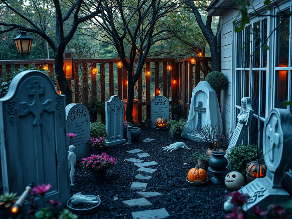 Image for Ghostly Graveyard Scene