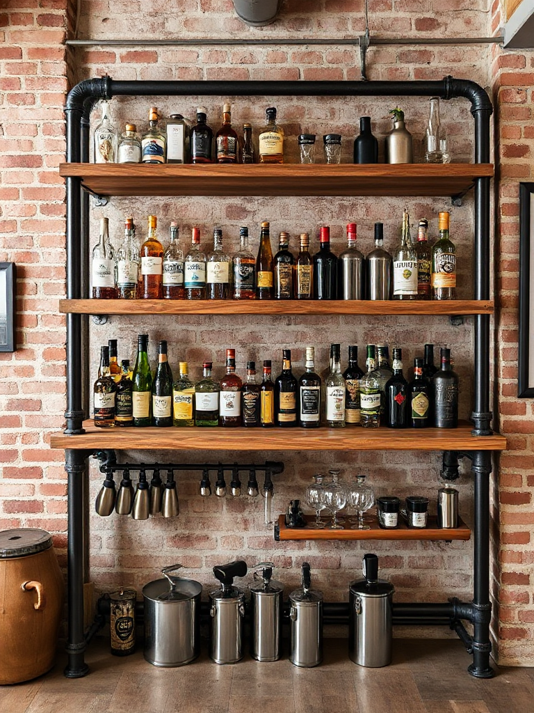 Home Bar Shelf Ideas