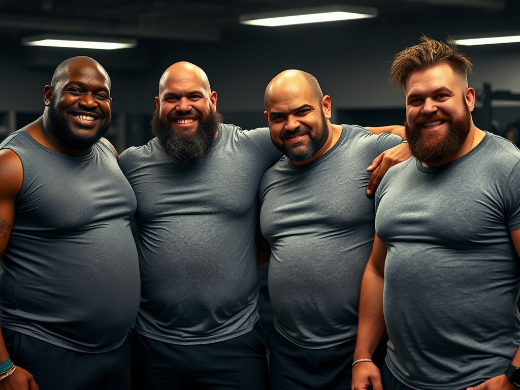 Big Pratteek, Big Joe, Big Paul and Big Aled together