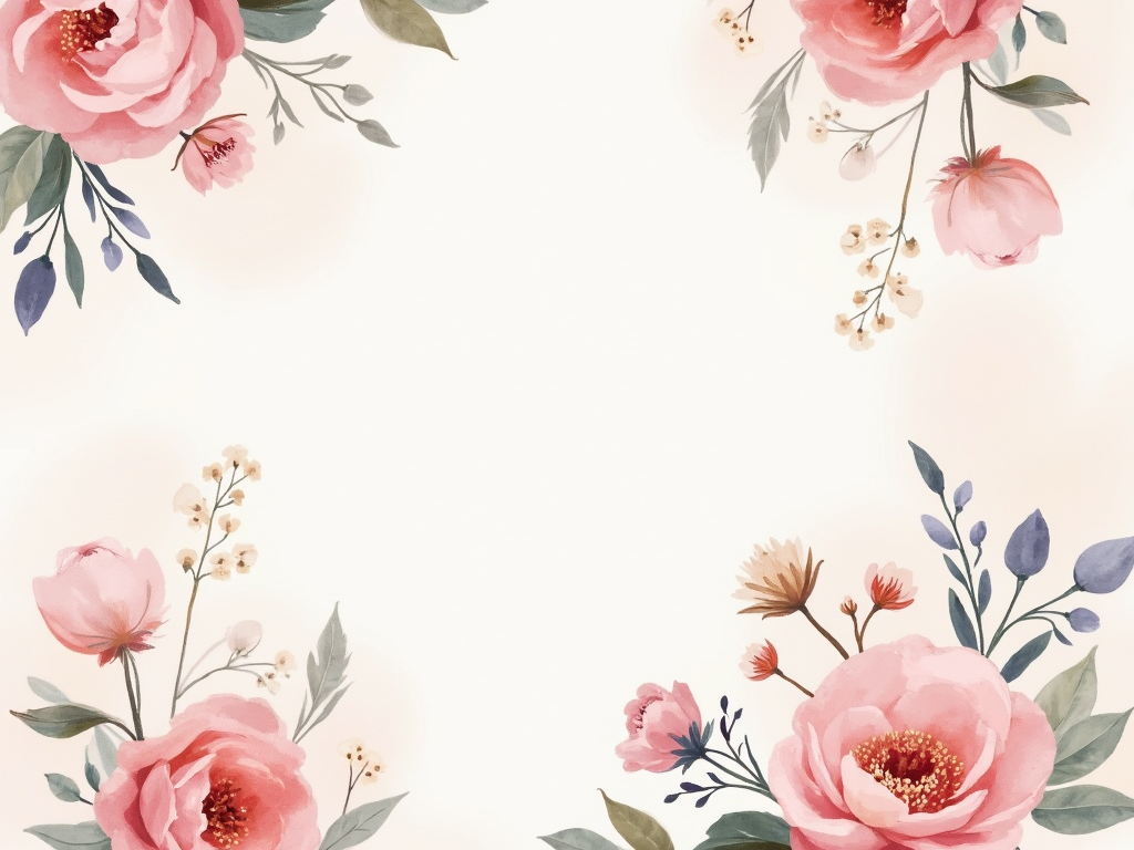 Blooming Beauty: Floral Watercolor Wallpaper Designs