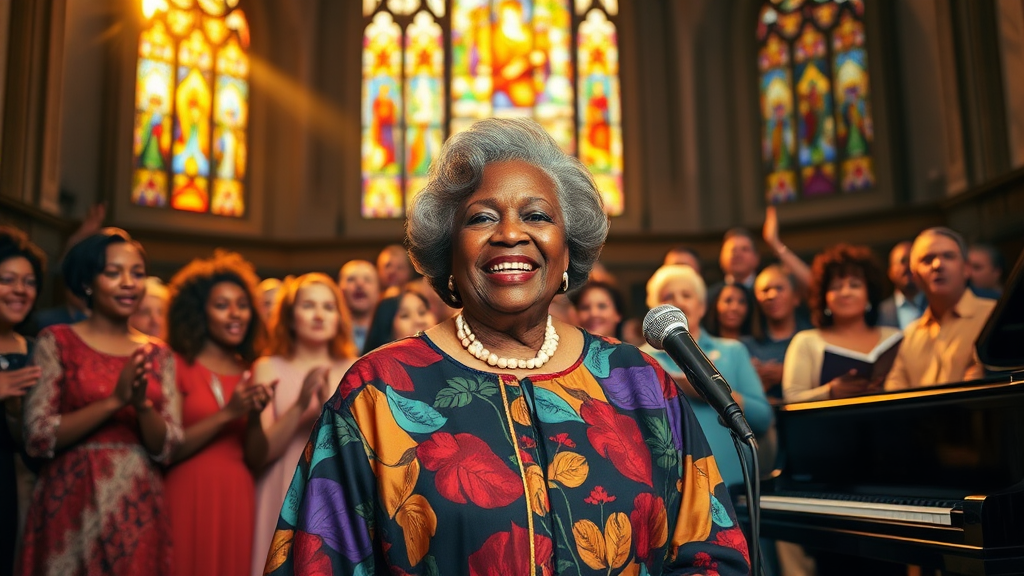 시시 휴스턴의 음악적 공연 이미지