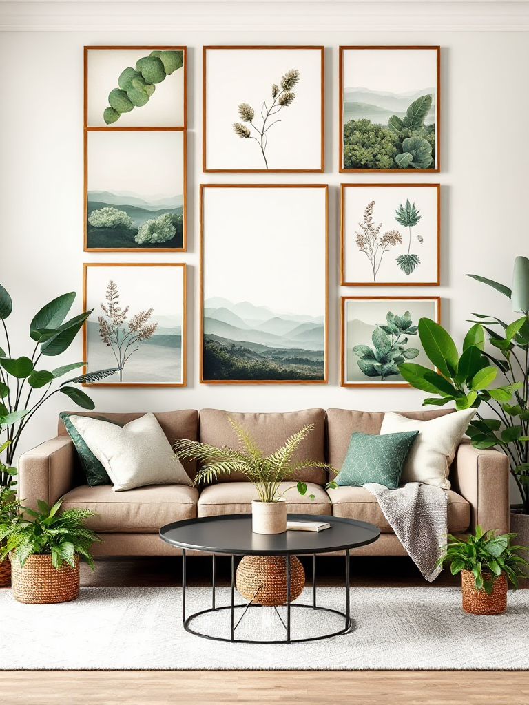 Living Room Gallery Wall Ideas