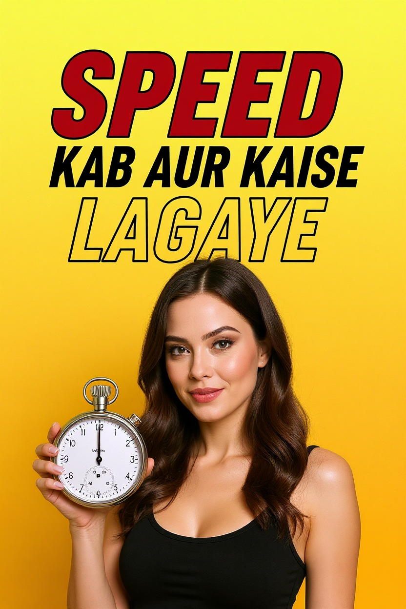 Speed kab aur kaise lagaye