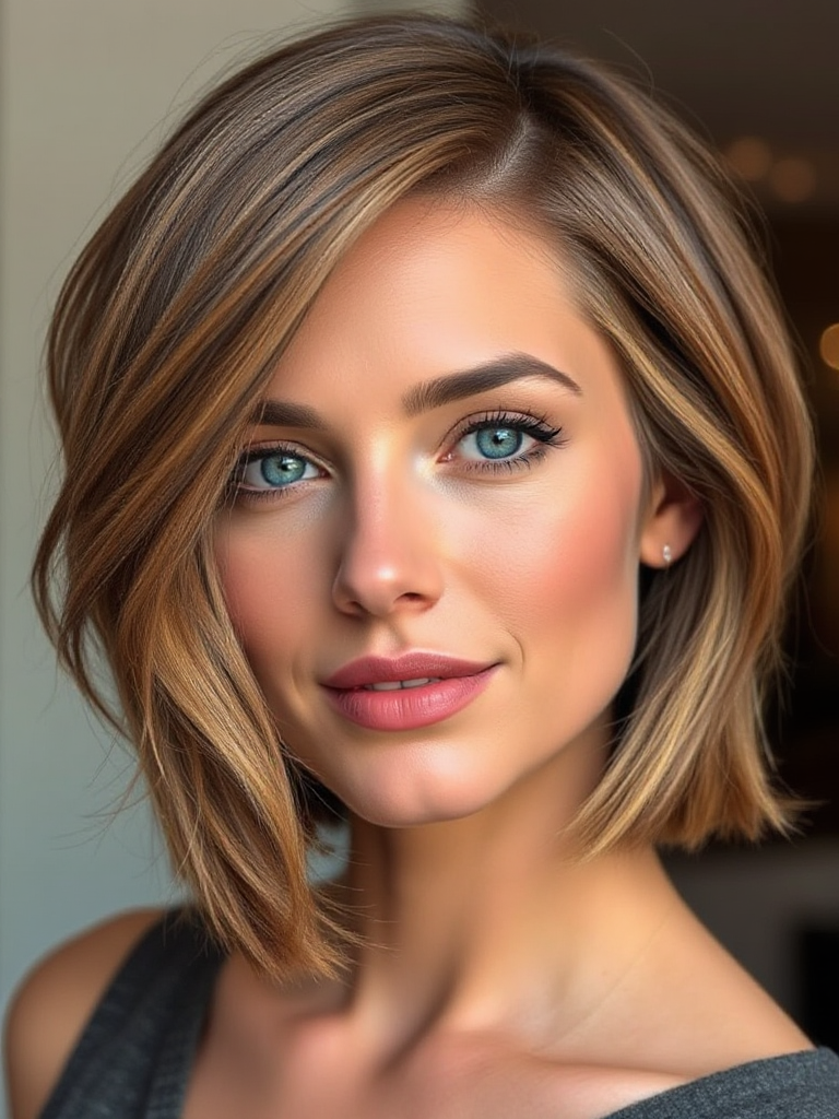 Chin-Length Hairstyles with Layers