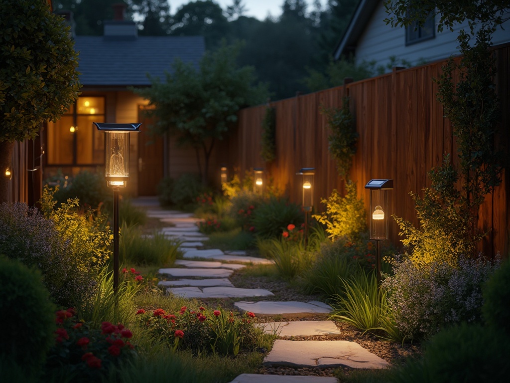 Solar-Powered Path Lights