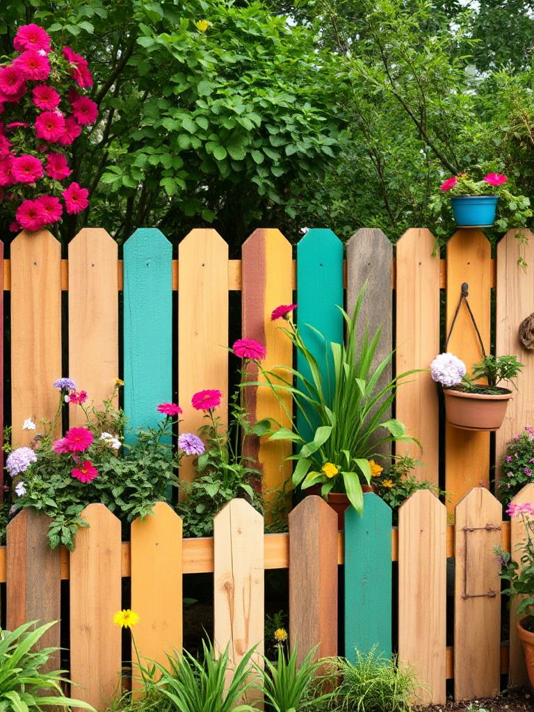 Boho Garden Fence Ideas