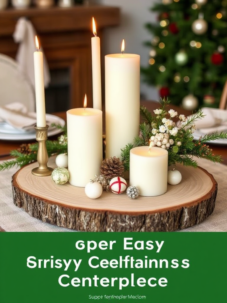 Super Easy Christmas Centerpieces