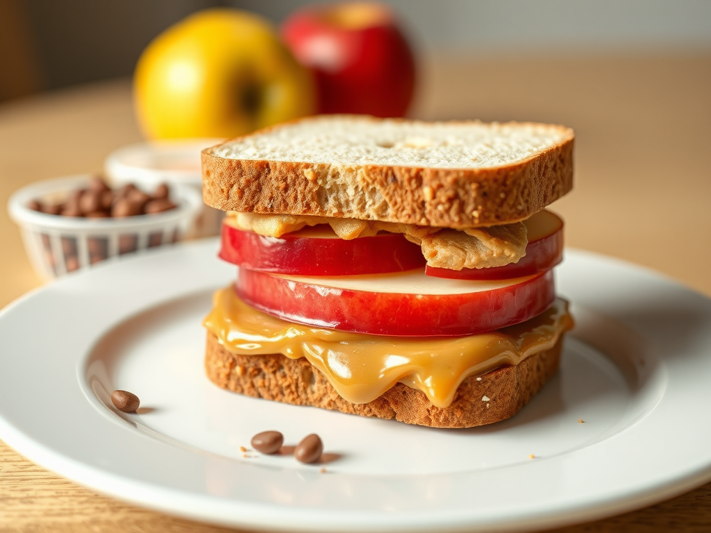 Image for Apple and Peanut Butter Sandwiches