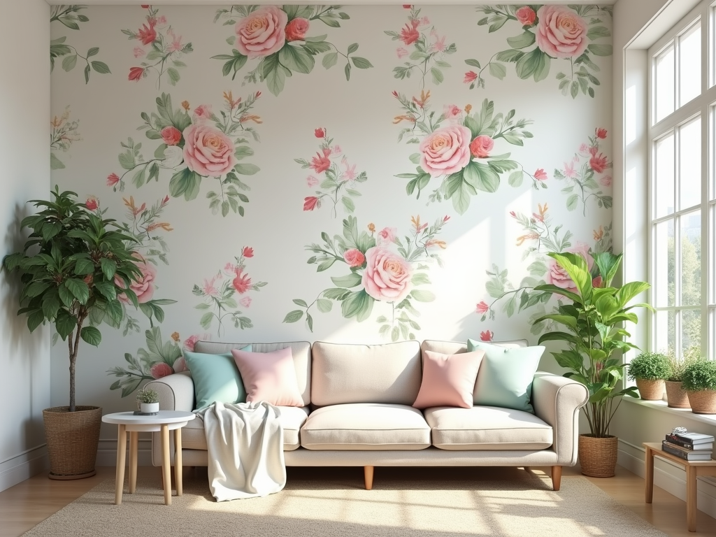 Transform Your Space with Pastel Garden Wallpaper Designs