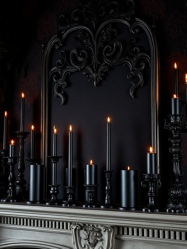 Gothic Mantel Decoration Ideas