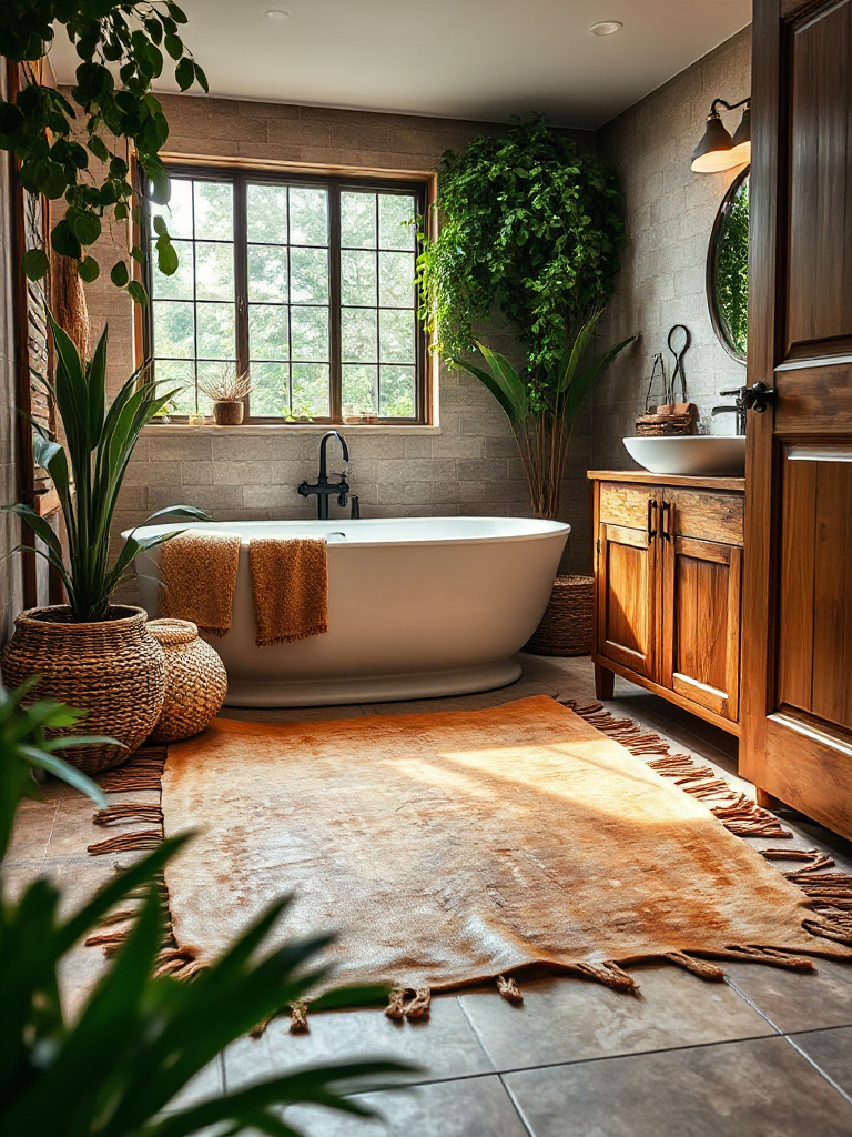 Boho Bathroom Rug Ideas