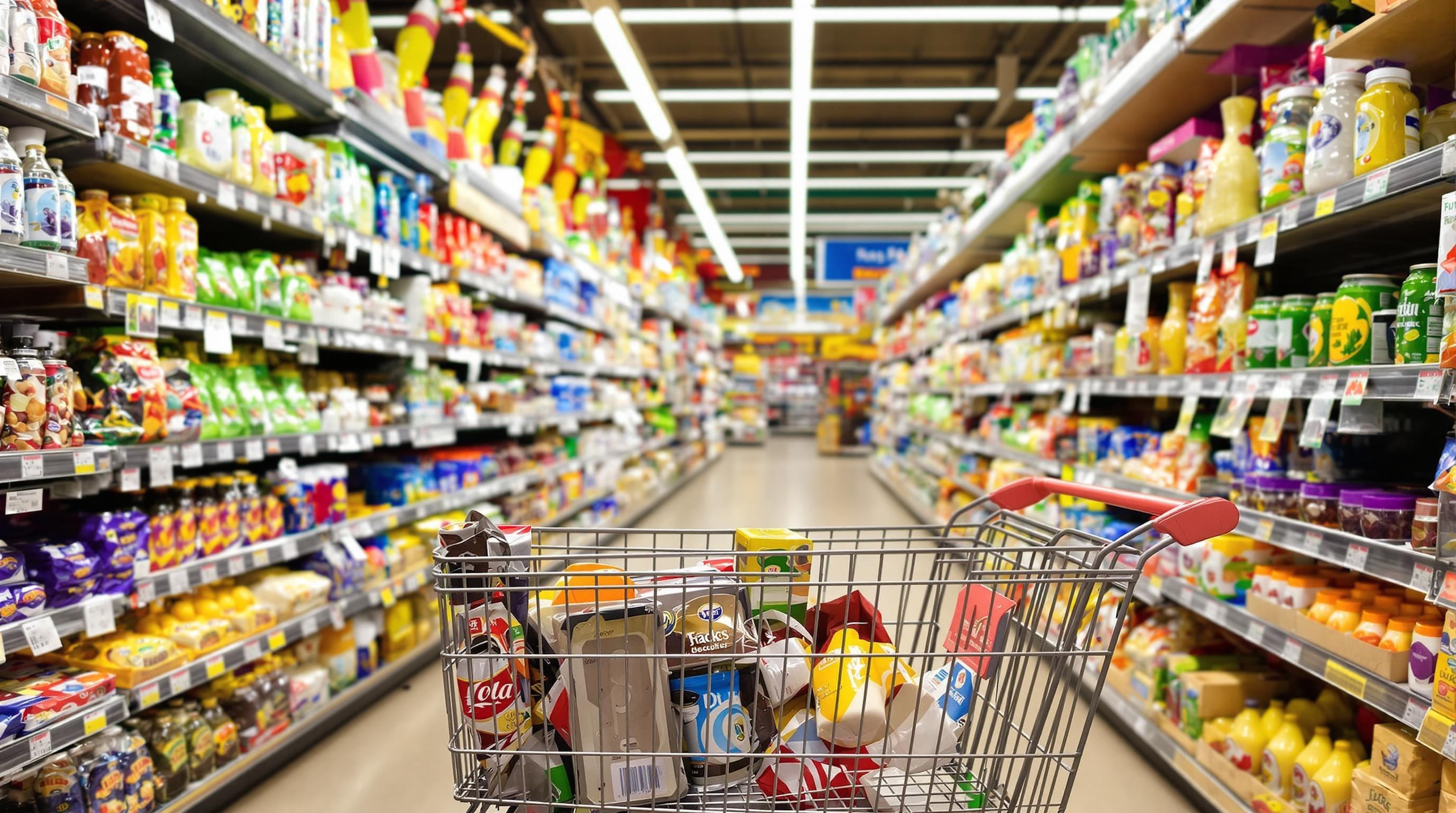 grocery WITH CART IN FRONT