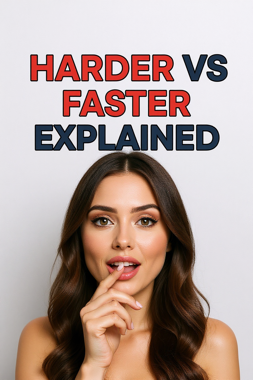 Harder vs Faster explained
