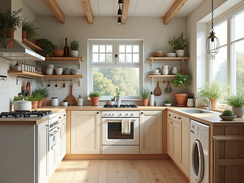 Embrace Scandinavian Charm: Shabby Chic Kitchen Inspiration