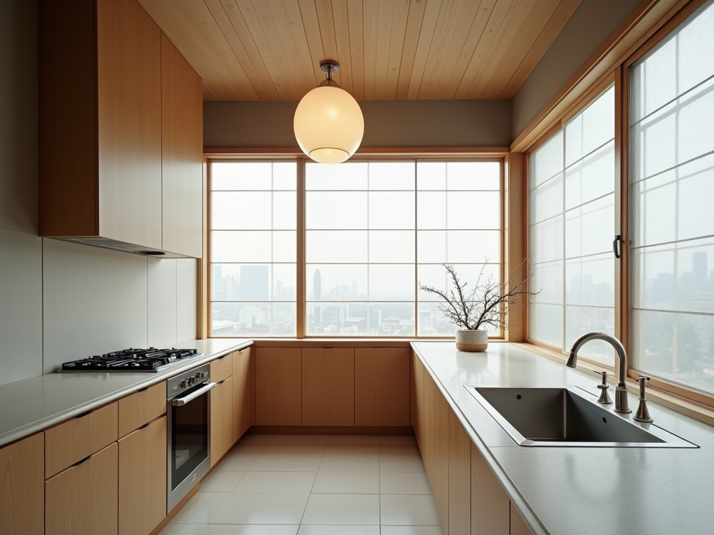 Serene Japanese Minimalist Kitchen Design