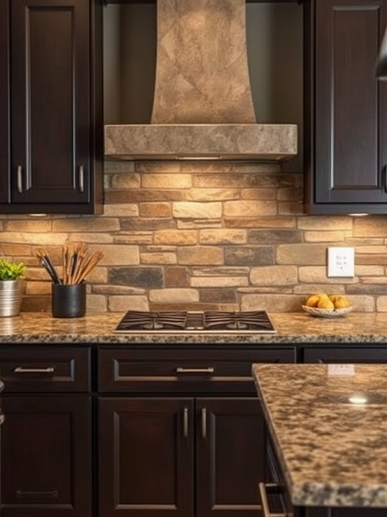 Backsplash Ideas For Dark Cabinet Kitchen