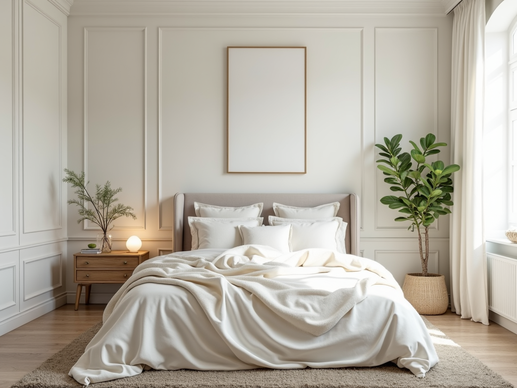 Transform Your Bedroom with Calming Antique White Paint