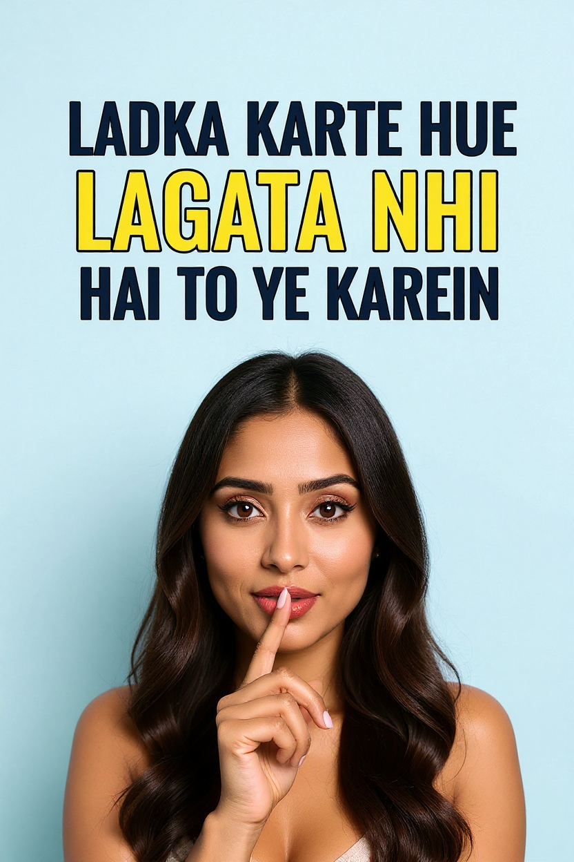 Ladka karte hue lagata nhi hai to ye karein