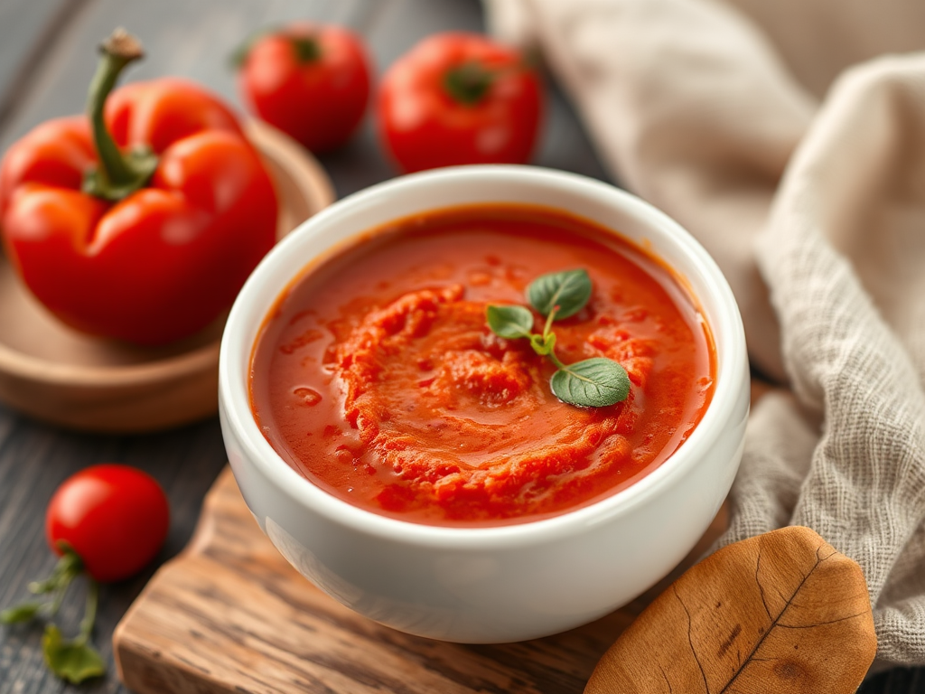 Image for Roasted Red Pepper and Tomato Soup