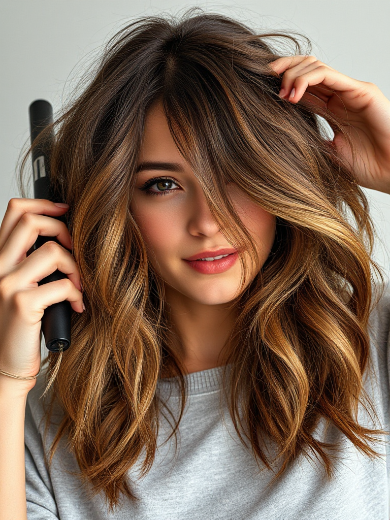 Chin-Length Wavy Hair