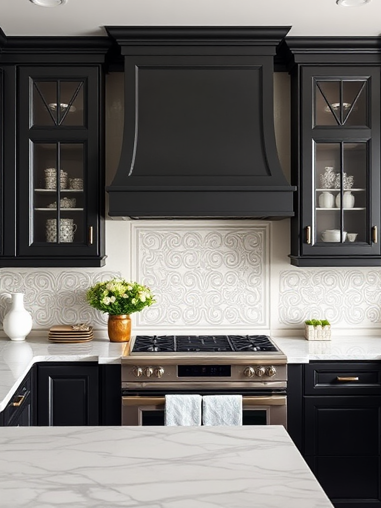 Backsplash Ideas For Dark Cabinet Kitchen