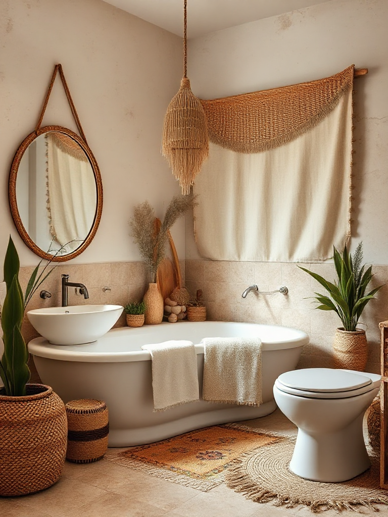 Dreamy boho bathroom inspirations