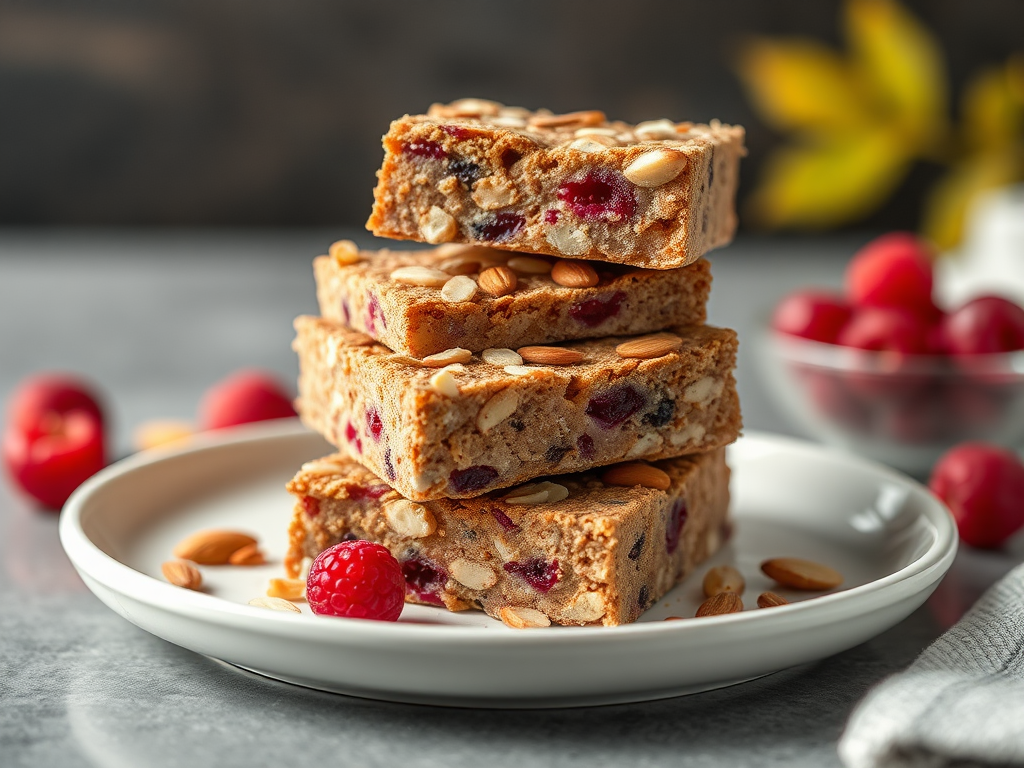 Image for Cranberry Almond Energy Bars