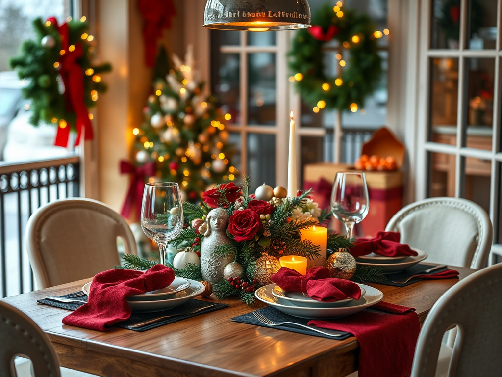 Image for Create a Festive Centerpiece for Your Dining Table