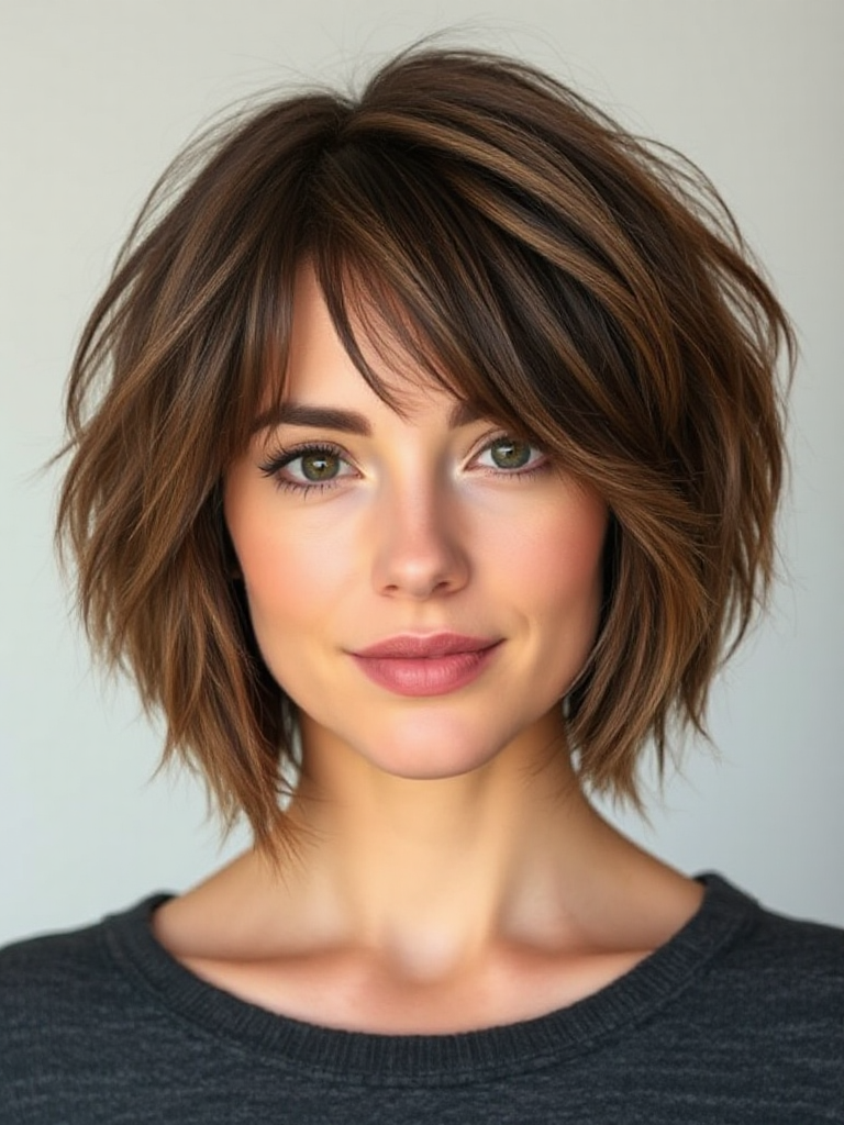 Chin-Length Hairstyle For Women