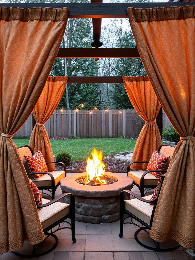 Backyard Patio Curtain Ideas