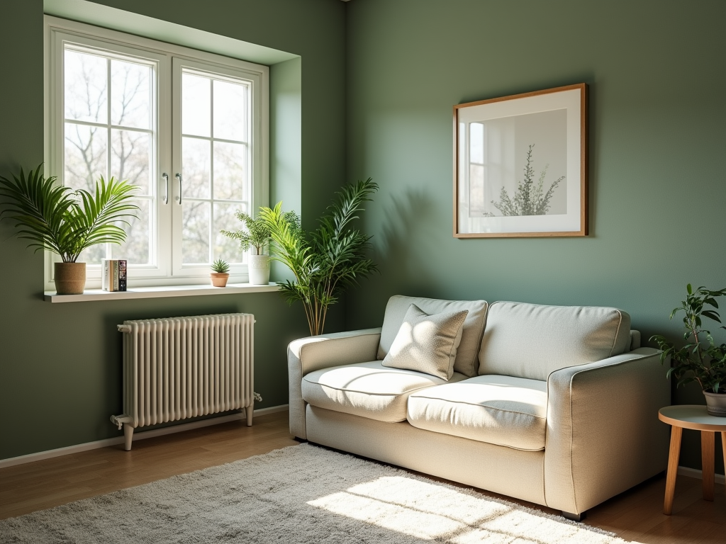 Transform Tiny Rooms with Smoky Olive Green