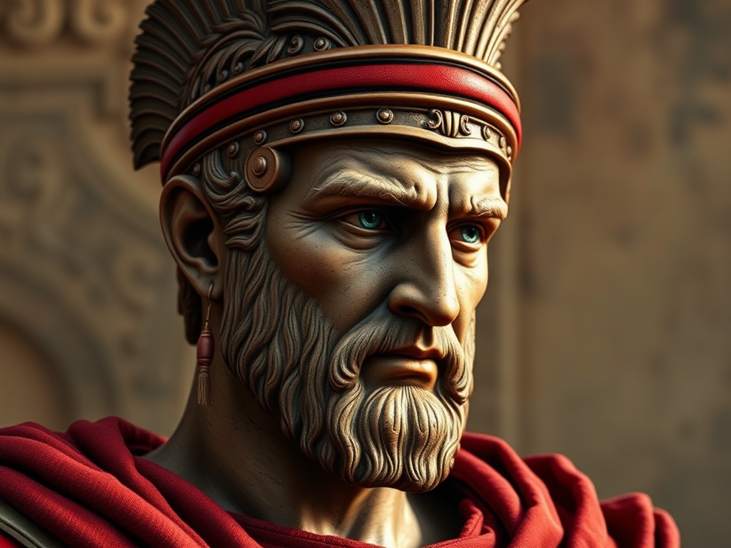 photorealistic image of Julius Caesar