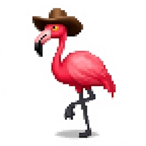 cowboy flamingo