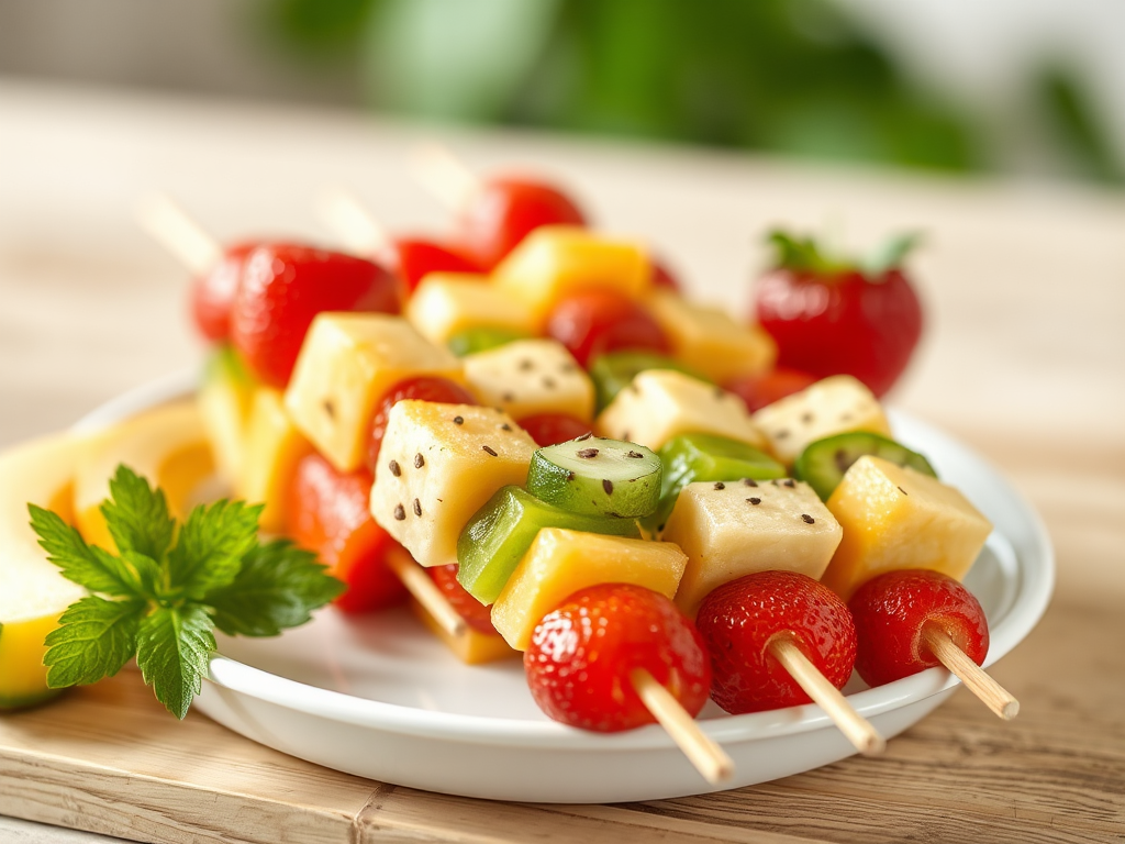 Image for Fruit and Cheese Kabobs